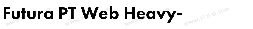 Futura PT Web Heavy字体转换